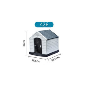 Plastic Pet Kennel Indoor, Outdoor Pet Shelter 426 with door