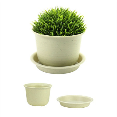 Plastic Plant Pots Set of 10 Medium - Pukkr