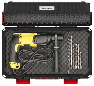 Plastic Power Tool Storage Case Empty Box Electric Drill Holder Foam Organiser (Large with foam insert)