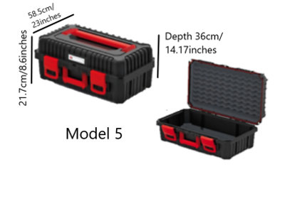 Plastic Power Tool Storage Case Empty Box Electric Drill Holder Foam Organiser (Large with foam insert)