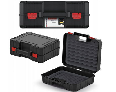 Plastic Power Tool Storage Case Empty Box Electric Drill Holder Foam Organiser (with foam insert)