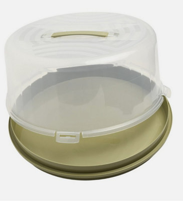 Plastic Round Cake Box Carrier Container Brithday Party Baking Cupcakes ...