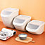 Plastic Sealed Rice Bucket Food Storage Container 10 L