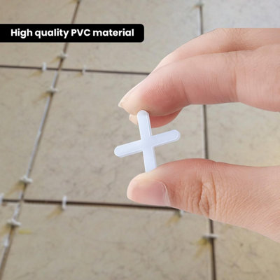 Plastic Slab Spacers Cross Shaped 2mm Tile Positioning Clips for DIY ...