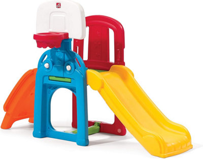 Plastic Slide & Basketball Hoop, Step2 Sports Climber Playground for ...