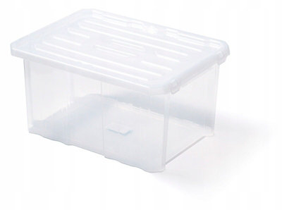 Plastic Storage Box Boxes Lid Handles Food Container Home Kitchen ...