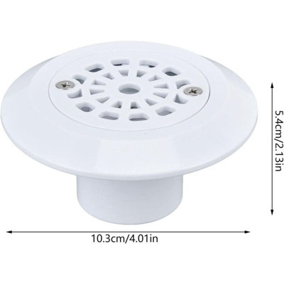 Plastic Swimming Pool Water, Floor Drain Inlet, White Accessory for ...