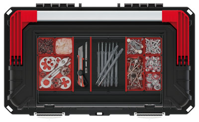PLASTIC TOOL BOX CHEST SET HANDLE TRAY COMPARTMENT DIY STORAGE TOOLBOX LOCKABLE Model 1