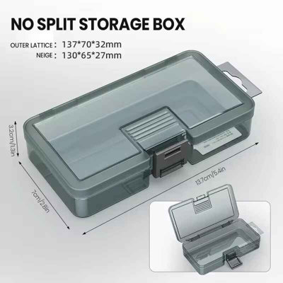 Plastic Tool & Screw Storage Box with Thickened Grid Compartments ...