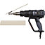 Plastic Welding Kit with ys04663 Hot Air Gun - 36 x ABS Welding Rods & 2 Nozzles
