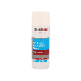 PlastiKote - 4 in 1 Rust Treatment Spray 400ml - White