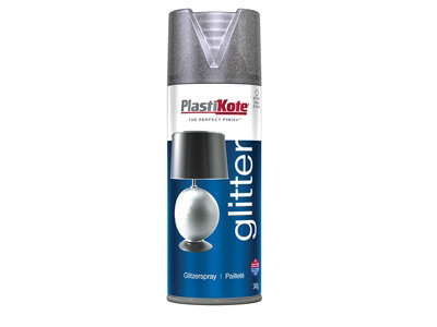 PlastiKote 440.0000173.076 Glitter Effect Spray Silver 400ml PKT173