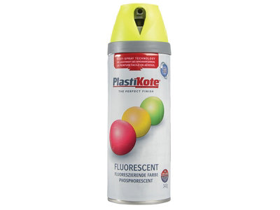 PlastiKote 440.0001901.076 Twist & Spray Fluorescent Yellow 400ml PKT1901