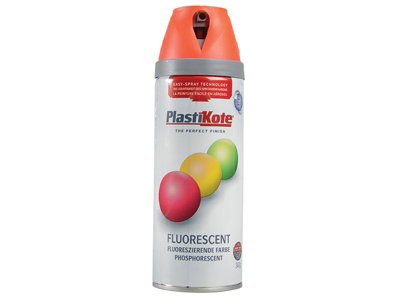 PlastiKote 440.0001902.076 Twist & Spray Fluorescent Orange 400ml PKT1902