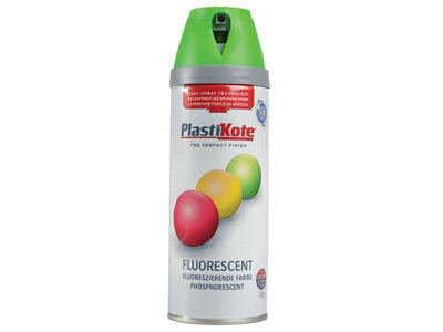 PlastiKote 440.0001903.076 Twist & Spray Fluorescent Green 400ml PKT1903