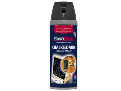 PlastiKote 440.0026001.076 Twist & Spray Chalkboard Paint Black 400ml PKT26001
