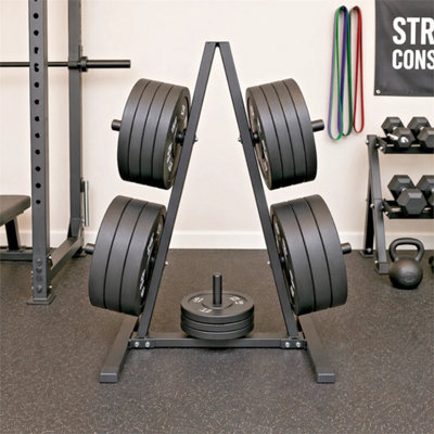 Plate Tree Rack Stand Gym Storage 1