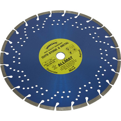 Platinum Allmat Diamond Blade - 350mm Diameter - 25mm Bore - Stone & Metal