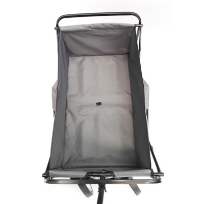 Platinum Folding Trolley Cart, For Festivals, Camping & Garden - 70kg Load Capacity & Durable Wheels, Easy Storage & Cover - Grey