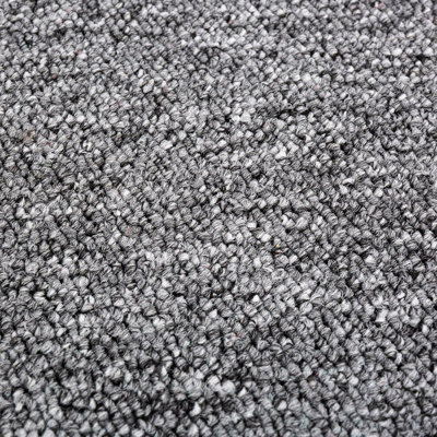 Platinum Grey Carpet Tiles Heavy Duty 20 Piece 5SQM Commercial Office Home Shop Retail Flooring