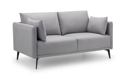Platinum Grey Wool Sofa - 2 Seater