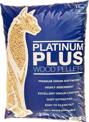Platinum Plus Animal Cat & Kitten Litter Wood Pellets Premium