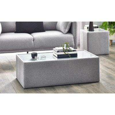 Platinum Wool Effect Coffee Table