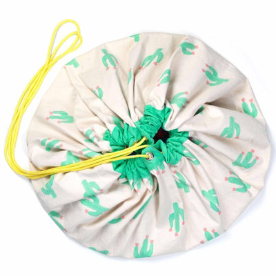 Play & Go 2 in 1 Toy Storage Play Mat Drawstring Cactus Bag