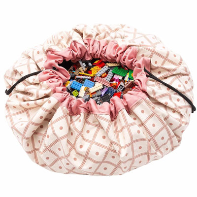 Play & Go 2 in 1 Toy Storage Play Mat Drawstring Geo Bag