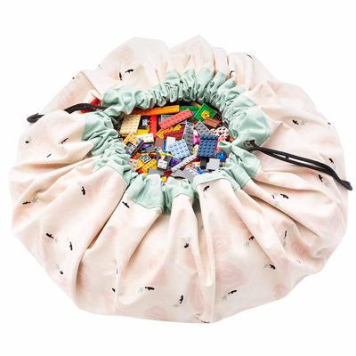 Play & Go 2 in 1 Toy Storage Play Mat Drawstring Swan Bag