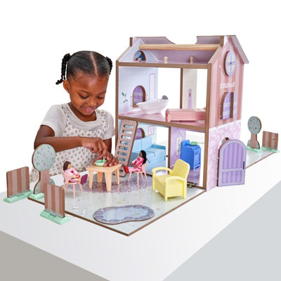 Play & Store Cottage Dollhouse - Wood/Plastic/Metal - L95 x W38 x H45 cm - 4