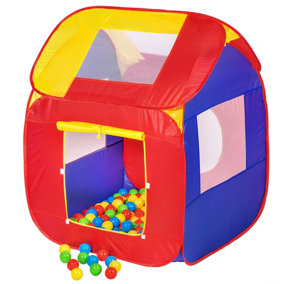 Play tent with 200 balls pop up tent - colourful