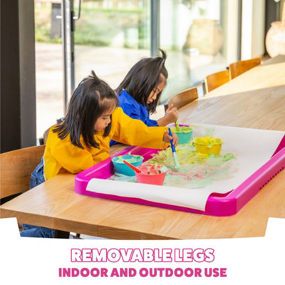 Play Tray Activity Table for Kids, Sensory Play Tray, Kids Messy Play Table