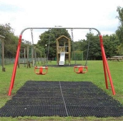 Rubber Safety Playground Slide & Swing Set Mats