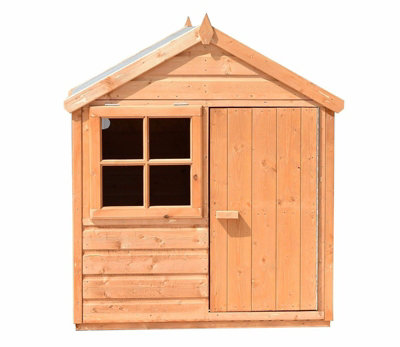 Playhut 4 x 4 Feet Single Door with One Opening Window Playhouse - 3