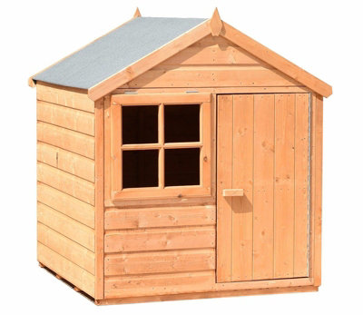 Playhut 4 x 4 Feet Single Door with One Opening Window Playhouse - 4