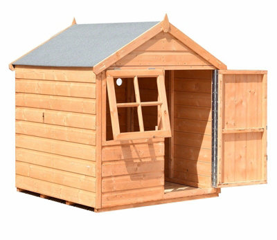 Playhut 4 x 4 Feet Single Door with One Opening Window Playhouse - 6