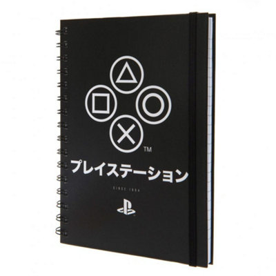 Playstation A5 Wirebound Notebook Black/White (One Size)