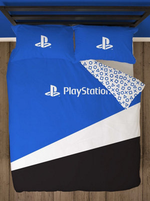 Playstation Banner Double Panel Duvet and Pillowcase Set