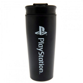 Playstation Logo Travel Mug Black/White (One Size)