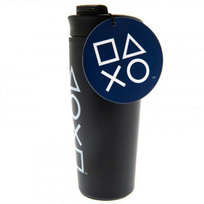 Playstation Logo Travel Mug Black/White (One Size)