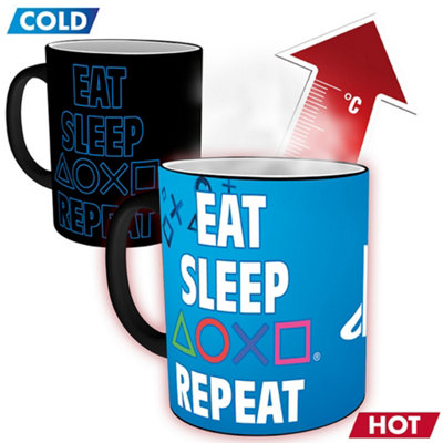 Playstation Sleep Repeat Heat Change 320ml Ceramic Mug