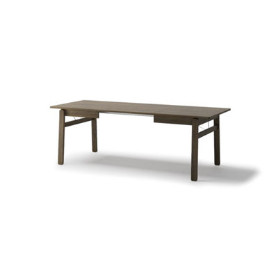 Plot 1 Extendable Dining Table 149-269cm - Dark Oak Versatile Centerpiece for 4-10 Guests