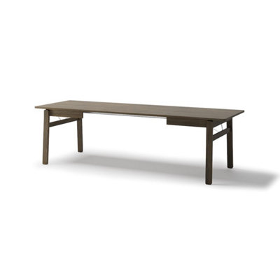 Plot 1 Extendable Dining Table 149-269cm - Dark Oak Versatile Centerpiece for 4-10 Guests