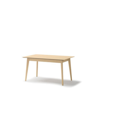 Plot 3 Elegant Light Oak Extendable Dining Table - Versatile Dining Solution - W145-220cm x H77cm x D85cm