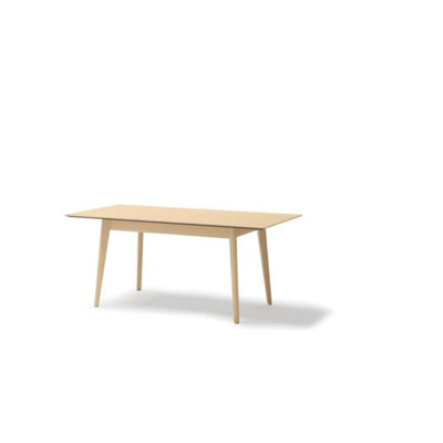 Plot 3 Elegant Light Oak Extendable Dining Table - Versatile Dining Solution - W145-220cm x H77cm x D85cm