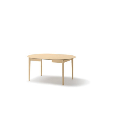 Plot 4 Elegant Light Oak Extendable Dining Table - Versatile Dining Solution - W120-240cm x H77cm x D120cm