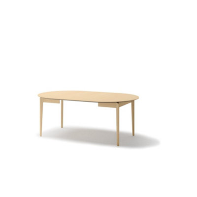 Plot 4 Elegant Light Oak Extendable Dining Table - Versatile Dining Solution - W120-240cm x H77cm x D120cm