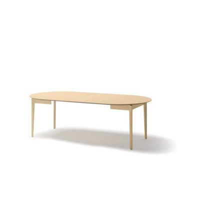 Plot 4 Elegant Light Oak Extendable Dining Table - Versatile Dining Solution - W120-240cm x H77cm x D120cm