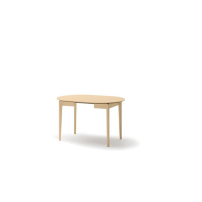 Plot 5 Elegant Light Oak Extendable Dining Table - Versatile Dining Solution - W90-210cm x H77cm x D90cm